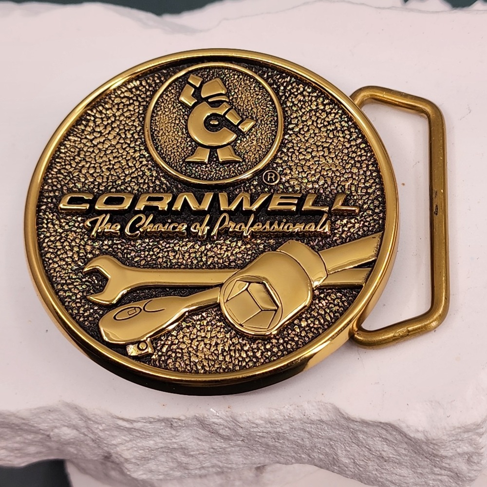 Cornwell Tools Solid Brass Belt Buckle Wrench Ratchet Socket Made in USA BTS